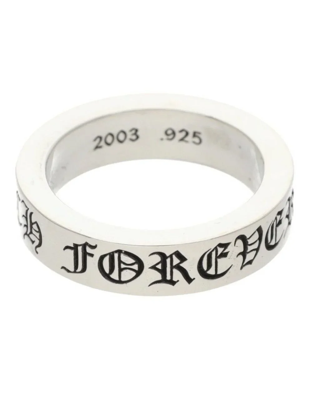 Chrome Hearts Spacer Forever Silver Ring